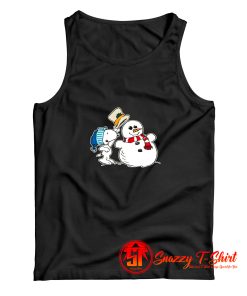 Snoopy Peanuts Snowman Christmas Tank Top