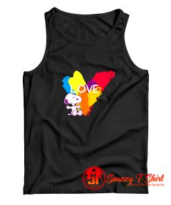 Snoopy Rainbow Love Tank Top