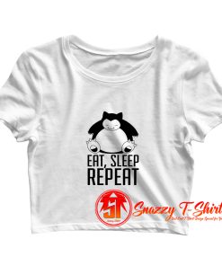 Snorlax Eat Sleep Repeat Crop Top Shirt