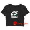 Snorlax Nope Crop Top Shirt