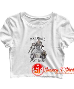 Snorlax Shall Not Pass Crop Top Shirt