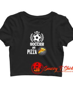 Soccer Pizza Crop Top Shirt
