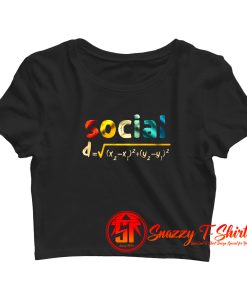 Social Distance Formula Math Crop Top Shirt
