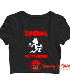Social Distancing Crop Top Shirt
