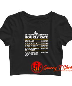 Software Developer Crop Top Shirt