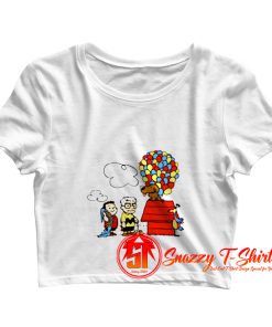 Some Peanuts UP There Crop Top Shirt