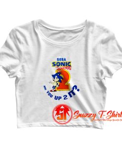 Sonic 2 Sega Genesis Sonic The Hedgehog 90s Crop Top Shirt