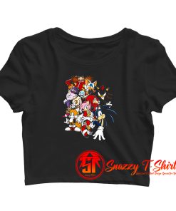 Sonic Cast Friends Ultimate power Crop Top Shirt
