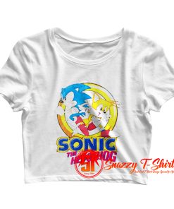 Sonic The Hedgehog And Miles Tails Crop Top Shirt