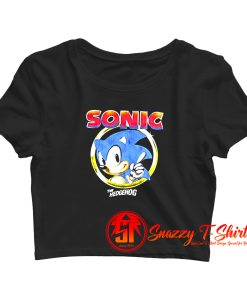 Sonic The Hedgehog Pointing Finger Crop Top Shirt