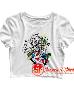 Sonic the Hedgehog Graffiti Crop Top Shirt