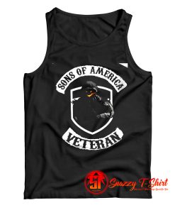 Sons Of America Veteran Skull Tank Top