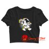 Space Astronaut Boombox Crop Top Shirt