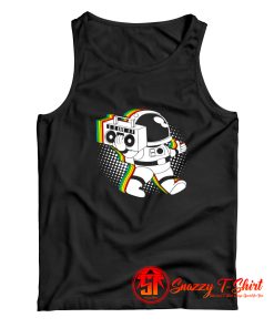 Space Astronaut Boombox Tank Top