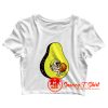 Space Avokado Funny Crop Top Shirt