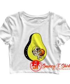 Space Avokado Funny Crop Top Shirt