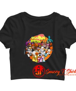 Space Jam English Retro Custom Crop Top Shirt