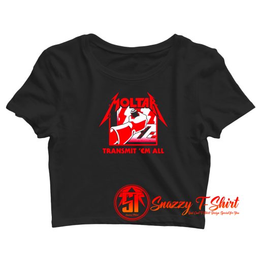 Space Metal Moltar Crop Top Shirt