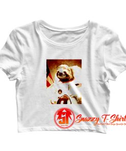 Space Sloth AStronaut Crop Top Shirt