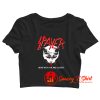 Spayer Funny Vintage Style Slayer Parody Cat Crop Top Shirt
