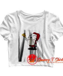 Special Exhibition Merry Christmas Charlie Brown Crop Top Shirt