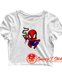 Spiderman Chibi Style Crop Top Shirt