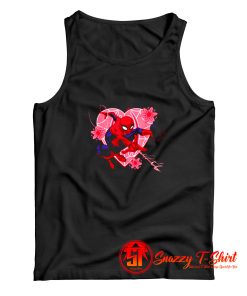 Spiderman Heart And Flower Tank Top