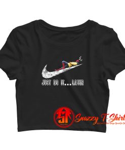 Spiderman Just Do it Crop Top Shirt