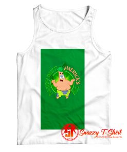 SpongeBob Happy St Patricks Day Green Tank Top