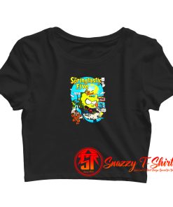 Springtastic Fantastic Four Bart Superhero Crop Top Shirt
