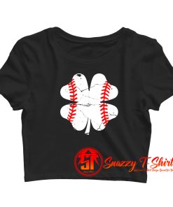 St Patricks Day Baseball Crop Top Shirt