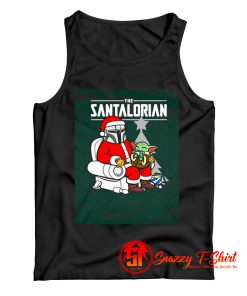 Star Christmas Baby Yoda Mandalorian Tank Top