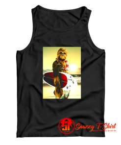 Star Wars Chewbacca Surfing Funny Cool Tank Top