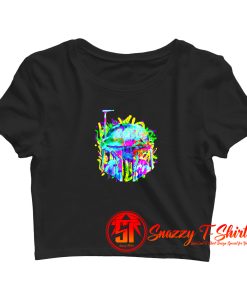 Star Wars Graffiti fett mask Crop Top Shirt