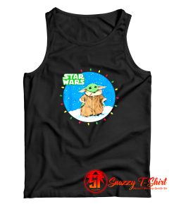 Star Wars Yoda Mandalorian Lights Christmas Tank Top