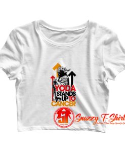 Star Wars Yoda Stand Up To Cancer Crop Top Shirt