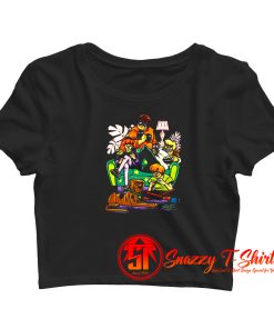 Stay Home Squad Scooby Doo Social Distancing Crop Top Shirt