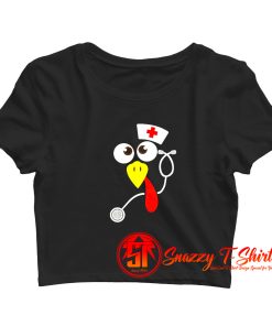 Stethoscope Happy Thanksgiving Crop Top Shirt