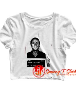 Steve Mcqueen Mugshot Crop Top Shirt