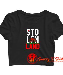 Stolen Land Crop Top Shirt