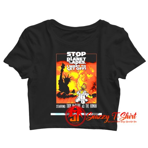 Stop The Planet Crop Top Shirt
