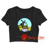 Stormtrooper And Baby Yoda Walking On The River Crop Top Shirt