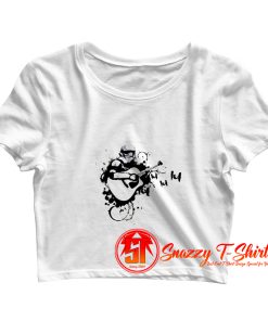 Stormtrooper Guitar Player Star Wars Crop Top Shirt