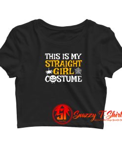 Straight Girl Costume Lesbian Halloween Crop Top Shirt