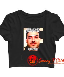 Straight James Charles Be Like Hi Brothers Crop Top Shirt