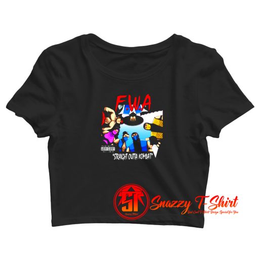 Straight Outta Kombat Game Crop Top Shirt