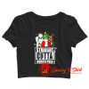 Straight Outta North Pole Christmas Crop Top Shirt