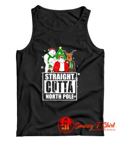 Straight Outta North Pole Christmas Tank Top