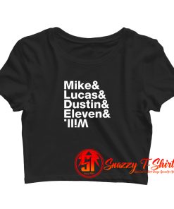 Stranger Things Kids Crop Top Shirt
