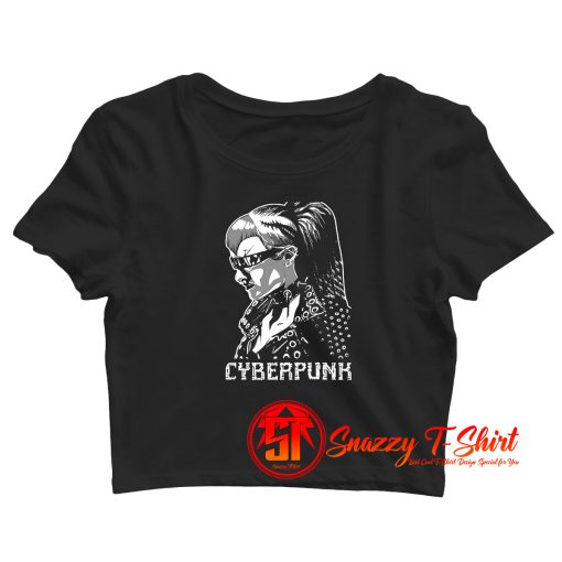 Street Samurai Cyberpunk Crop Top Shirt